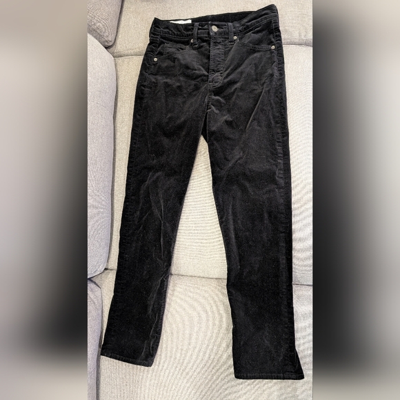 Gap vintage slim high rise velvet pants in size 28/6RS - Picture 1 of 2